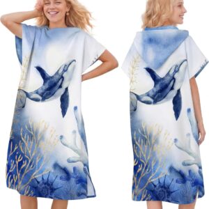 Surf Poncho Microvezel - Kapmantel voor Volwassenen - Ideaal voor Wetsuit Aankleden - ShopVlot