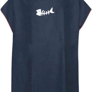 Surf Poncho - Omkleedponcho Handdoek - Watersport Omkleden - Snelle Droogtijd - 110x80cm - Marineblauw