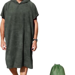 Surfhanddoek poncho met capuchon - snel drogend en zandwerend