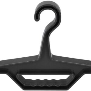 Tactische Hanger voor Politie- en Duikuitrusting, Sterke Wetsuit Hanger met Draaghandvat voor Kleding en Accessoires, Zwart 1 Pack