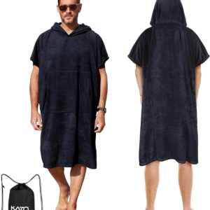 Tirrinia Beach Surf poncho met zak, waterabsorberend, neopreen