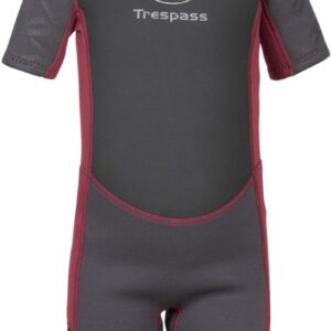 Trespass Kinder Badeeinteiler Milo - Kids 3Mm Short Wetsuit Black-5/6