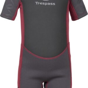 Trespass Kinder Badeeinteiler Milo - Kids 3Mm Short Wetsuit Black-9/10