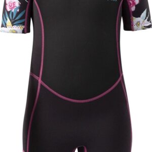 Trespass Kinder Badeeinteiler Posie - Kids 3Mm Short Wetsuit Dark Grey-9/10