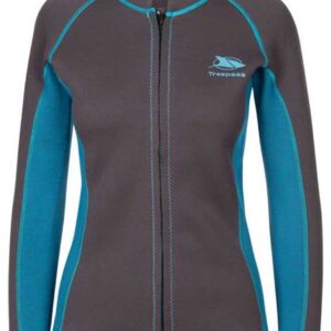 Trespass Skippor Zip Neopreen Shirt Met Lange Mouwen Dames Groen L Vrouw