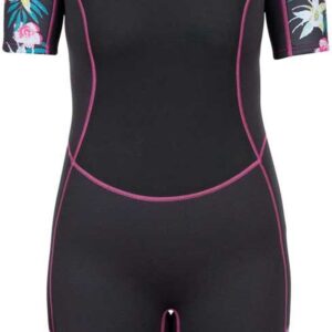 Trespass Sonar Neopreen Pak Met Korte Mouwen En Ritssluiting Op De Rug Voor Dames Zwart 2XS Vrouw