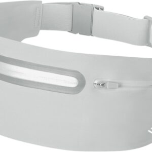 U Fit One Running Belt - Hardloopriem - Verstelbaar - Waterafstotend - Smartphone Houder - Reflectie Strip - 60 tot 116 cm - Licht Grijs