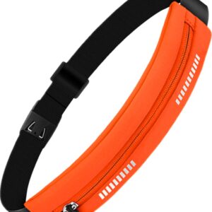 U Fit One Running Belt - Hardloopriem - Verstelbaar - Waterafstotend - Smartphone Houder - Reflectie Strip - 70 tot 116 cm - Oranje