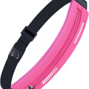 U Fit One Running Belt - Hardloopriem - Verstelbaar - Waterafstotend - Smartphone Houder - Reflectie Strip - 70 tot 116 cm - Roze