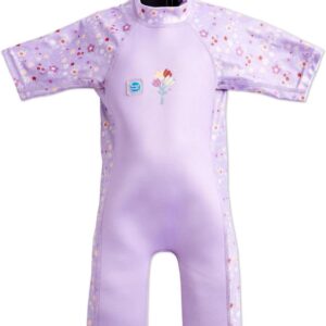 UV Wetsuit Kind - Zon en Zee Pak - Watersport Bescherming - UPF50+ Zonbescherming - 1-2 Jaar - Lilac