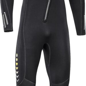 Ultra Stretch 3 mm neopreen wetsuit, ritssluiting aan de voorkant, volledige body duikpak, één stuk voor mannen vrouwen - snorkelen, duiken, zwemmen, surfen