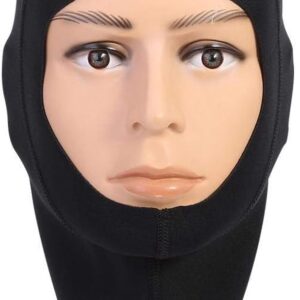 Unisex Diving Balaclava Hat van Neopreen, 1 mm / 3 mm Zwart Snorkel Jumpsuit met Hood en Surf Cap