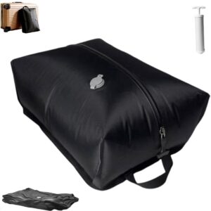 Vacuümcompressiezakken - Reisvacuümzakken - Zwart - 16L - Losse compressiezakken + handmatige luchtpomp - Herbruikbare reisvacuümcompressiezakken - Reisvacuümset - Compressiezakken voor kleding - Geschikt voor handbagage, rugzakken en koffers