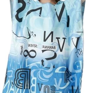 Veranderende badjas - Surf poncho - Strand bezoek - Sneldrogend microfiber - 90x110 cm - Blauw