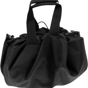 Verschoonmat Tas - Strandkleding Tas - Kleding Wisselen - Met Handvat - 130cm Diameter - Zwart