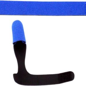 Visstok mouw - Hengel beschermer - Vissen beschermen - Zacht neopreen materiaal - Complete set - Blauw
