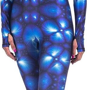 Volledig Lichaam Duikpak - Rash Guard Lycra - Watersport Bescherming - UV Bescherming 60+ - Lange Mouw - Blauw Water Shell