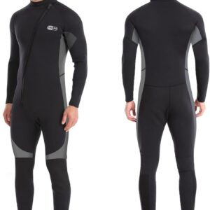 Volledige Lengte Wetsuit, 3mm Neopreen Natpak Heren Wetsuit voor Duiken Snorkelen Zwemmen Surfen