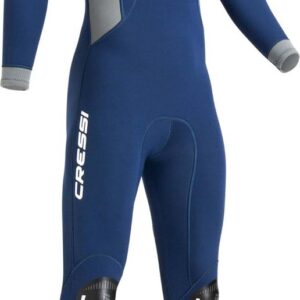 Warm Dames Duikpak 3mm Neopreen Blauw Grijs