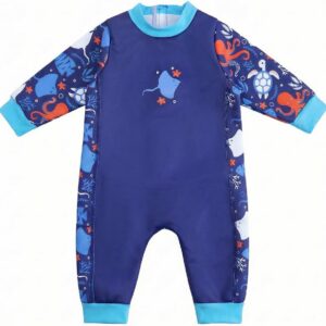 Warmhoudend Baby Neopreen Duikpak met UPF 50+ Zonbescherming voor 0-24 Maanden
