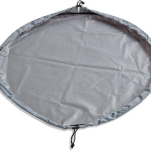 Waterdichte Droogtas - Verschoningsmat - Watersport - 2-in-1 functie - 1 meter diameter - Grijs