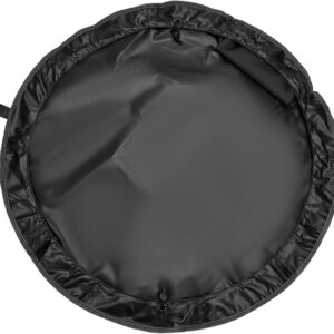 Waterdichte Droogtas - Wisselmat Aankleedkussen - Watersport Kleding Wisselen - Duurzaam Nylon PVC Coating - Diameter 86 cm - Zwart