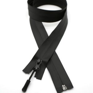 Waterdichte Losse Rits 85 cm Zwart - Sterke Mesh Ritssluiting No. 7 voor Wetsuits en Zeiljassen