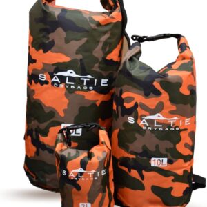 Waterdichte Tas - Droogzak Rugzak - Watersport Avontuur - IPX6 Waterdicht - 20 Liter - Oranje Camo