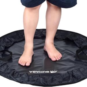 Waterdichte Wisselmat - Omkleedmat Droogtas - Watersport Uitrusting - 2-in-1 Ontwerp - 89 cm - Zwart