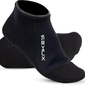 Waterschoenen Neopreen Sokken - Duiksokken Wetsuit Booties - Watersport Bescherming - Versterkte Zool Antislip - 3mm Dikte - Zwart