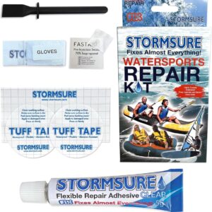 Watersport Reparatieset - Lijm Kit - Repareren Herstellen Versterken - Flexibele Polyurethaan Lijm - 7 cm x 2 cm - Transparant
