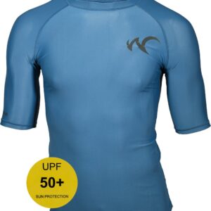 Watrflag Rashguard Barcelona - Heren - Blauw - UV beschermend surf shirt bodyfit XS