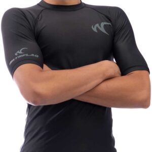 Watrflag Rashguard Barcelona - Heren - Zwart - UV beschermend surf shirt bodyfit L