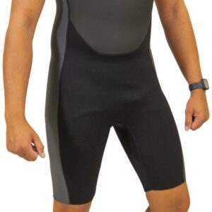 Watrflag Shorty Queenstown FN Heren - 3 mm neopreen met korte mouwen - Zwart/grijs XL