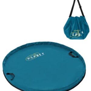 Wetsuit Aankleedkussen - Waterdichte Buitenkleedtas - Draagbaar en Opvouwbaar - Groenblauw - Eén Maat