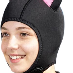 Wetsuit Capuchon - Duikmuts Thermisch - Watersport Comfort - Ontwerp Met Kattenoren - 3 mm - Roze