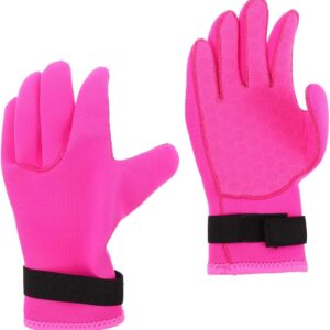 Wetsuit Handschoenen - Duikhandschoenen Snorkelhandschoenen - Water Sport Bescherming - Naadloze Waterdichtheid - 25x17x1CM - Roze