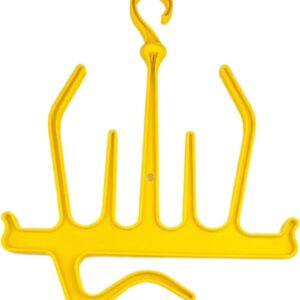 Wetsuit Hanger - Droogrek Pak - Duikuitrusting Drogen - Meerdere Haken - 39x48cm - Geel