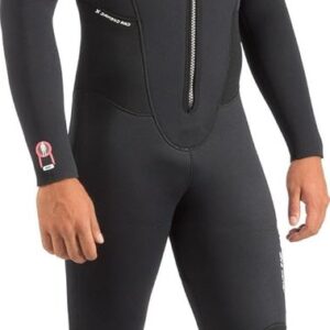 Wetsuit Heren - Duikpak Monopiece - Watersport Activiteiten - Dubbel Gevoerd Neopreen - 3mm Dikte - Zwart