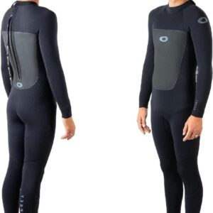 Wetsuit Heren - Duikpak Neopreen - Watersporten Warm Blijven - 5/4mm Dikte - Volledig Lengte - Zwart