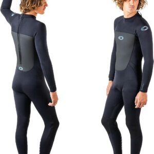 Wetsuit Heren - Surfpak Duikpak - Watersport Beoefenen - Ultra-Flex Neopreen - 3 mm - Zwart