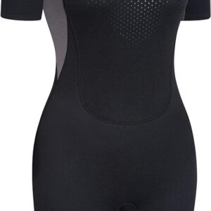 Wetsuit Korte Mouw - Neopreen Pak - Watersport Bescherming - Drie Laags Neopreen - 2.3 mm - Zwart