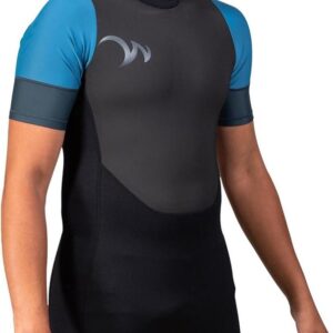 Wetsuit Korte Mouw - Shorty Neopreen - Watersporten - 3mm SCR Neopreen - Niet gespecificeerd - Zwart
