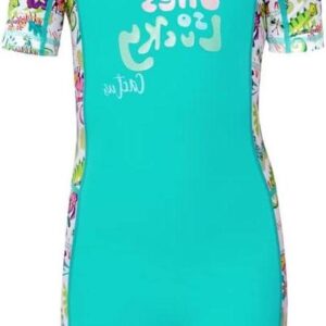 Wetsuit Meisjes - Zwemkleding UV - Watersport Bescherming - Ademend Sneldrogend - UPF 50+ - Patchwork