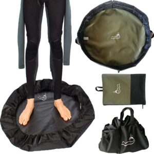 Wetsuit Verandering Mat - Surf Veranderingspad - Draagbare Droge Tas voor Strand - Waterdicht en Duurzaam - Opbergtas - Handvat Riem - Koord voor Surfers - Kajakkers - Watersporten
