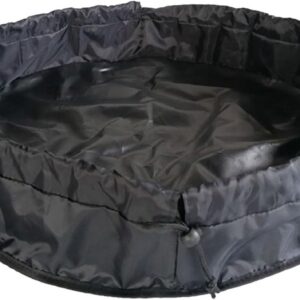 Wetsuit Verschoonmat - Aankleedkussen Strand - Outdoor Sport - Waterdicht en Stevig - 75 cm Diameter - Zwart