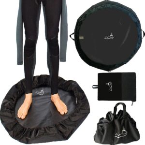 Wetsuit Wisselmat - Strand Tas - Watersport Accessoire - Waterdicht Materiaal - 75 cm Diameter - Zwart