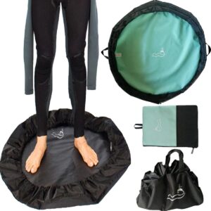 Wetsuit Wisselmat - Strand Tas - Watersporten - Waterdicht Nylon - 75x75cm - Hemelsblauw