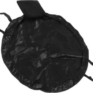 Wetsuit aankleedkussen, waterdichte surftas, trekkoord wetsuit tas, opvouwbare draagbare surfmat opbergtas voor zwemmen kajakkers (zwart)