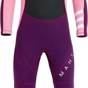 Wetsuit voor kinderen, voor jongens, meisjes, peuters, jongeren